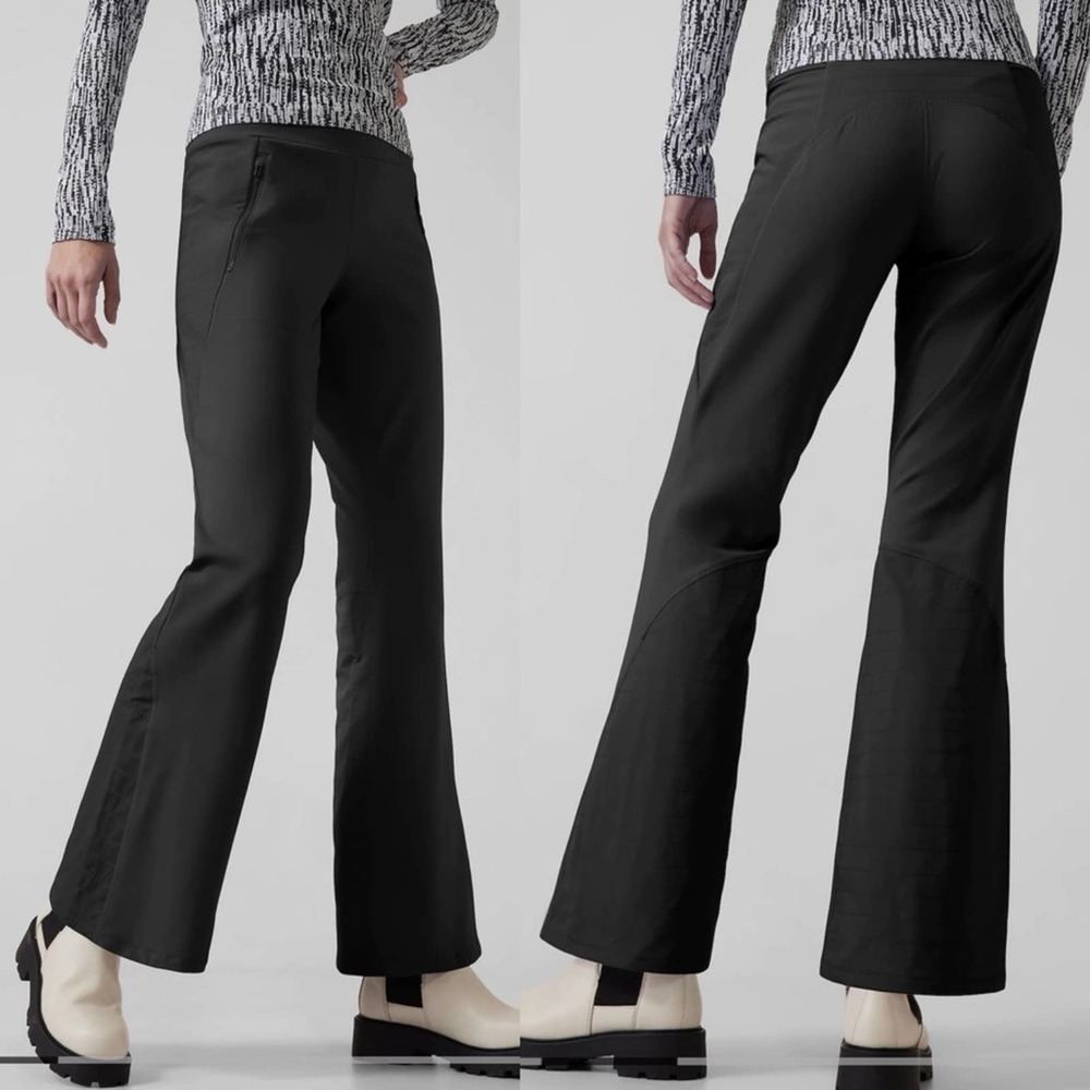 Athleta High Rise Peak Hybrid Fleece Pant in Black Size XS NWT